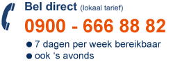 bel 0900 - 666 88 82