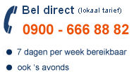 bel 0900 - 666 88 82